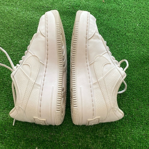Nike Air Force 1 Shadow Triple White Sneakers Shoes CI0919-100 Size 7.5 X-13 - Picture 3 of 10
